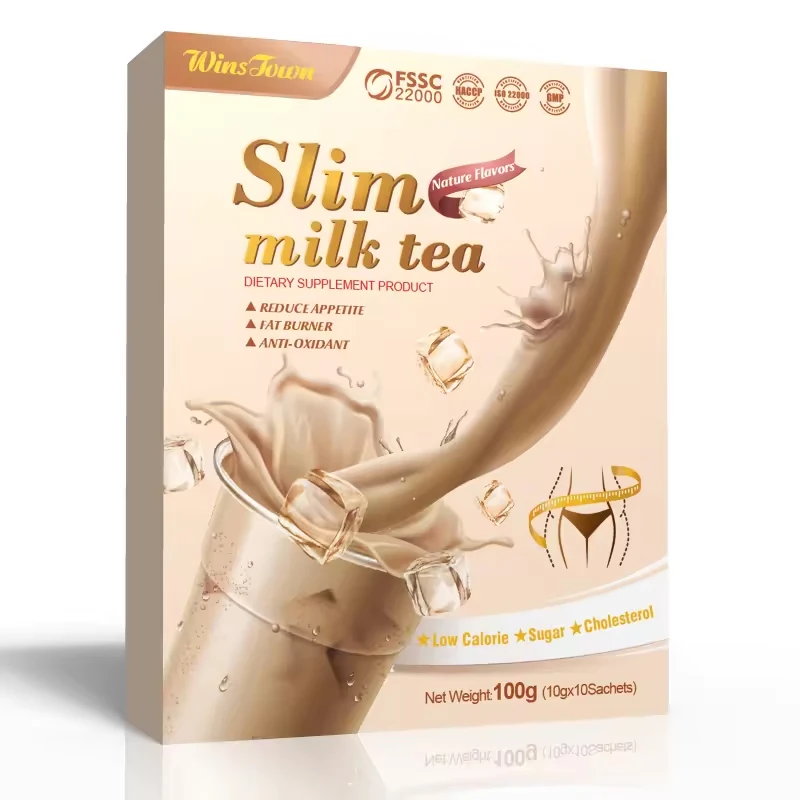 Private Label Organic Nature Flavor Slim Milk Tea Weight Loss Fat Burner Detox Tea Herb Slimming Milk Tea Bags