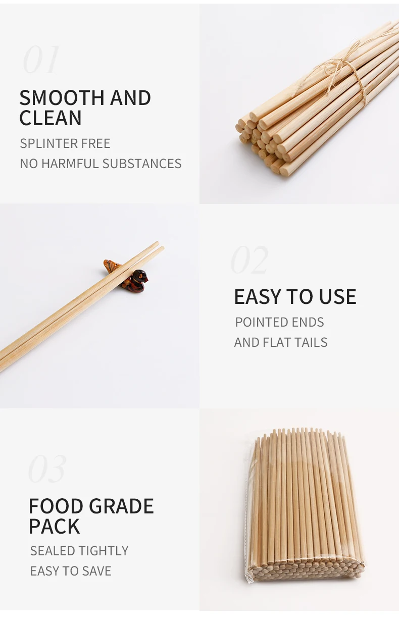 custom logo food sticks individually packaging personalized Japanese chopsticks set