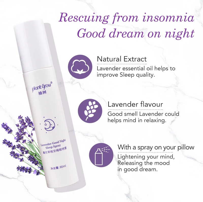 Private Label Supplier Organic Aromatherapy Sleeping Perfume Lavender Deep Sleep Pillow Spray For Helps Relax Mind Body To Sleep