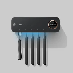 Wholesale OEM portable sterilise smart uv ultraviolet light sanitizing holder case steriliser sanitizer toothbrush sterlizer