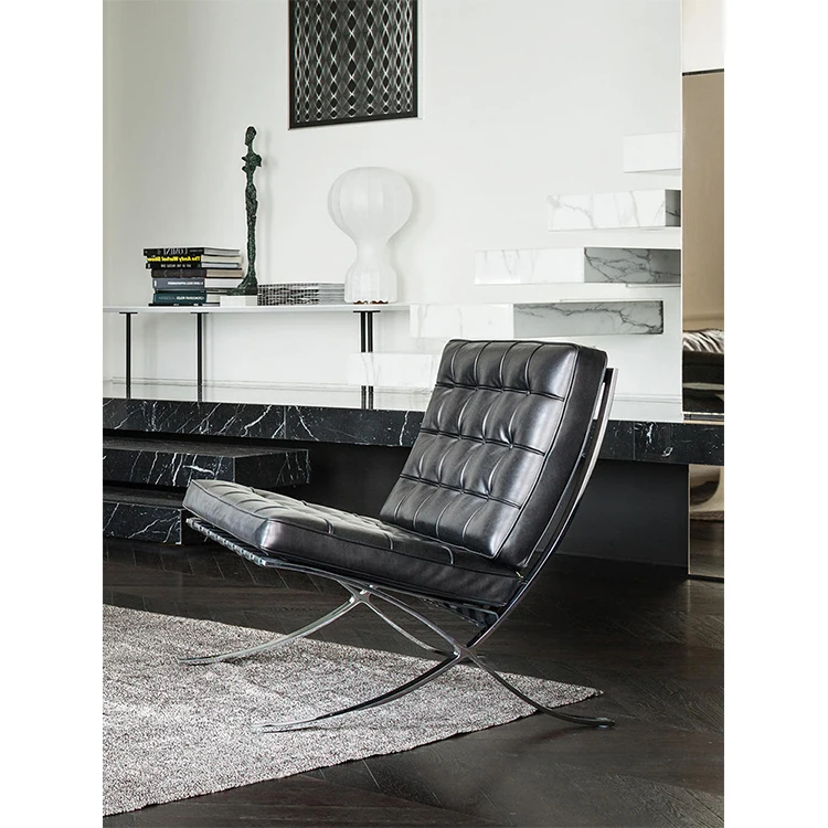 Современное кожаное вращающееся кресло-Авиатор для дома с металлической подушкой отдыха гостиной кресло