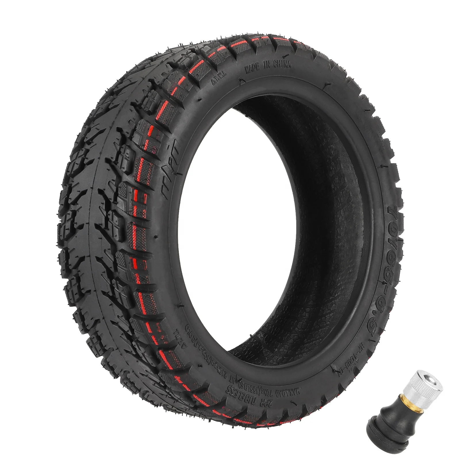 Ulip 70/65-6.5 Off-road Tubeless Tire With Valve 10 Inch Tires for Ninebot Mini Pro Electric Balance Scooter Skateboard Tyre