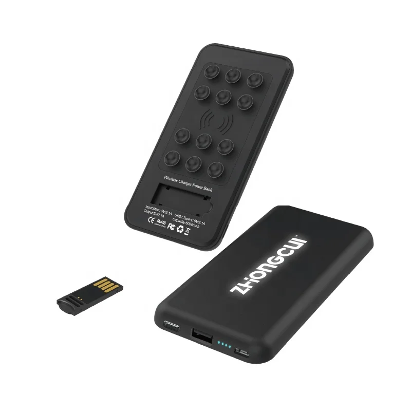 
VPB-935UWL Multifunction New Arrival Build In Cable Power Bank Wireless Charger With Power Bank 