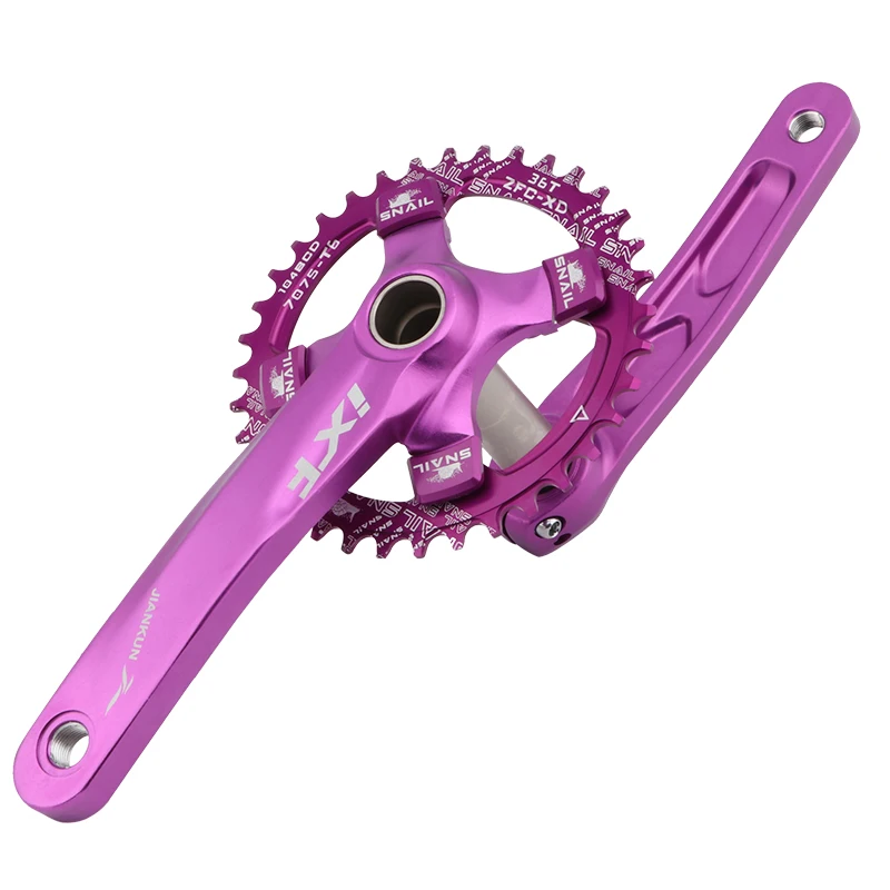 Комплект велосипедных кривошипов IXF 104 BCD CNC Сверхлегкий Кривошип MTB/дорожный велосипед Звездочка с BB для