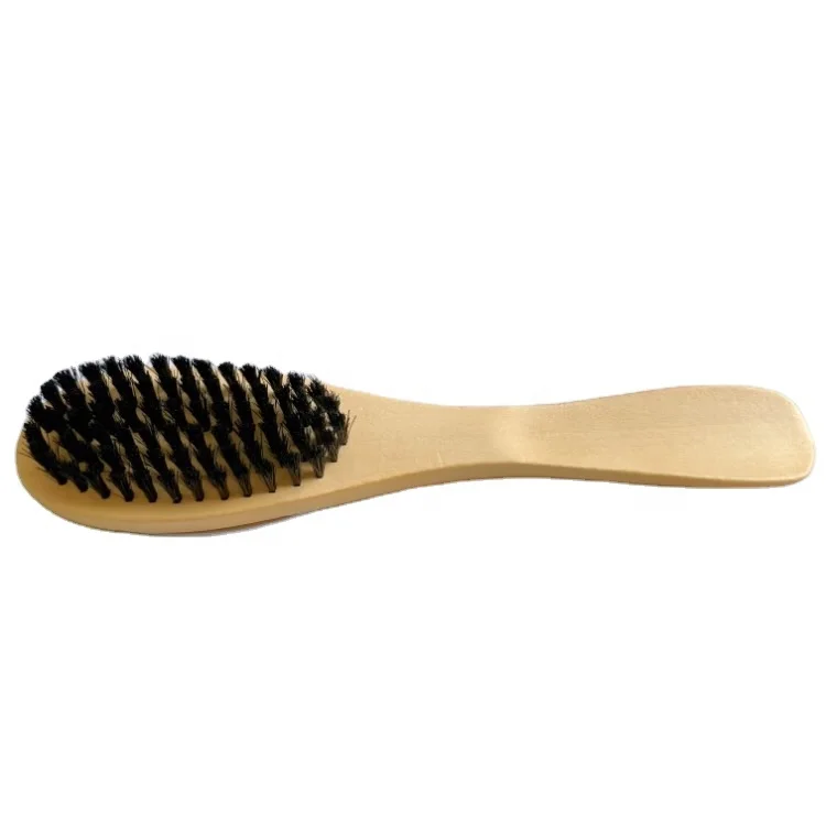 Hot Sale Magic Clothes Wooden Handle 3 in 1 Shoe Cleaning Brush With Shoe Horn
