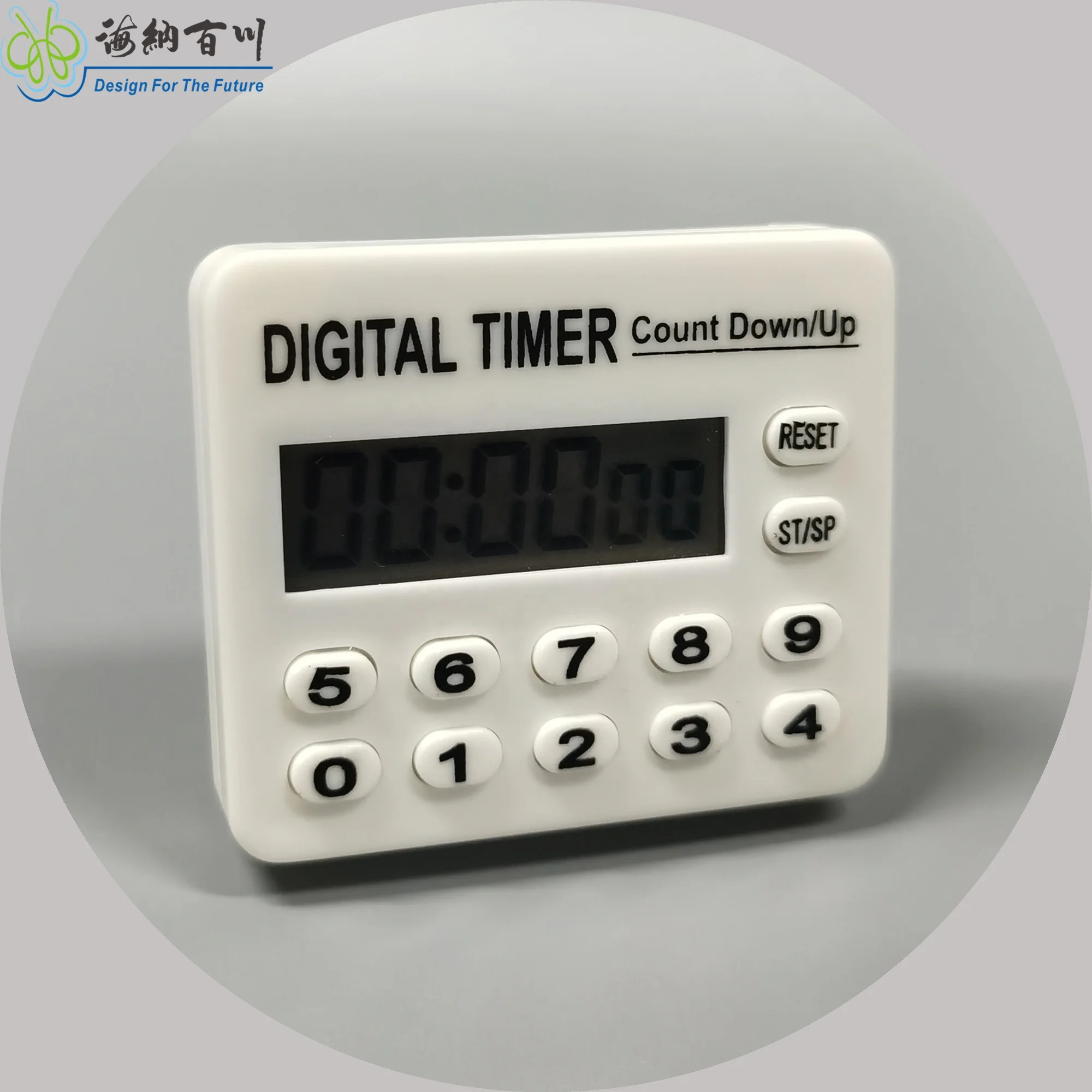 12-Button Digital Timer 99h59m59s Easy-to-Set Kitchen Timer Eco-Friendly Plastic Material