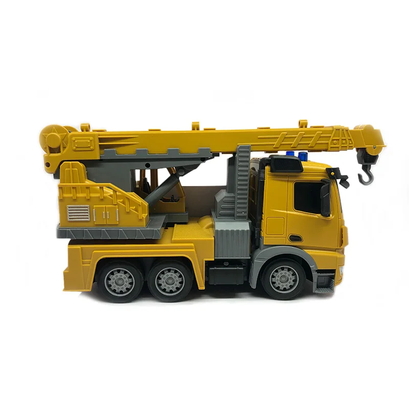 2021 Kids RC Car Toy 2.4G RC 1:24 Remote Control Crane Construction Engineering Truck 6CH RC Crane Truck for Christmas Gift