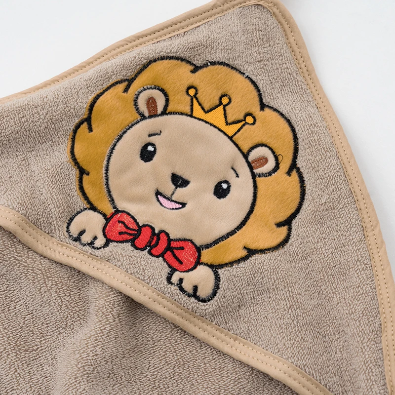 
warm animal pattern cartoon bath muslin baby soft toddler infant hooded towel organic 100% bamboo cotton kids towels with hood 