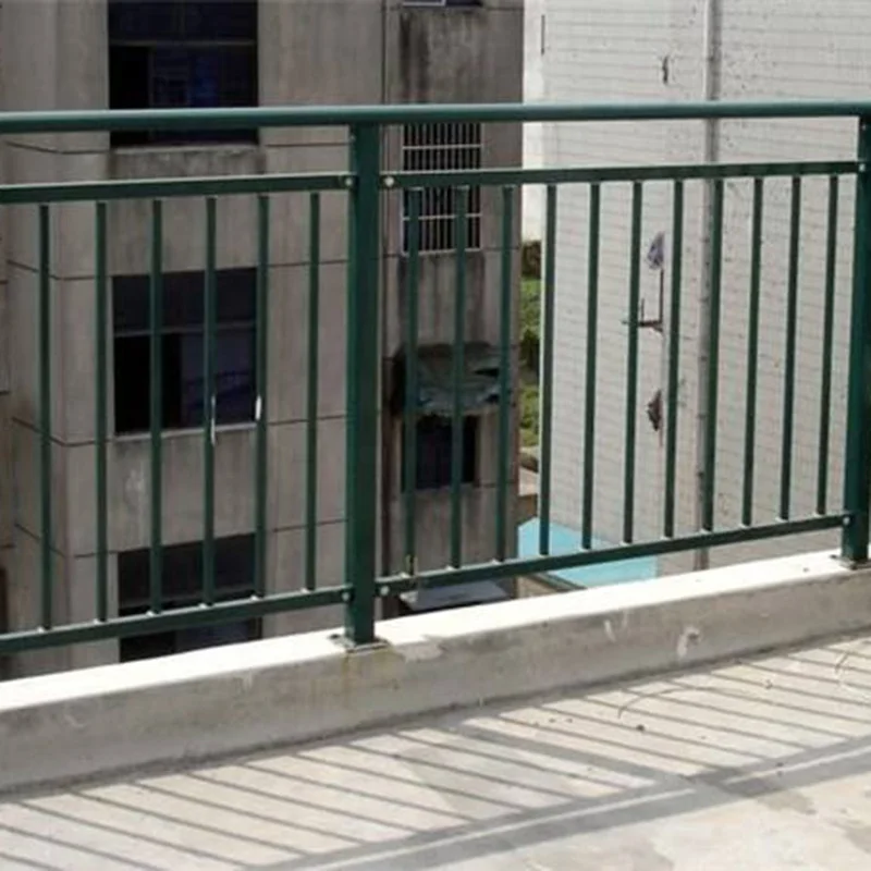 Top-selling Galvanized Rod Iron Outdoor Balcony Railings Wall House Hot Galvanized Traditional Ship or Air LB-B-F-00028 LONGBANG