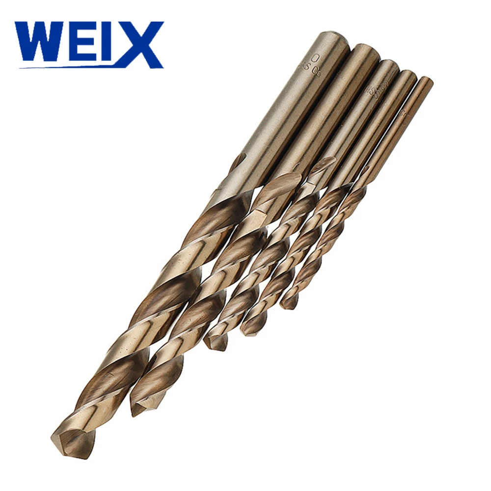  Weix Manufactureing Din338 стандартные 4341 высокоскоростные стальные кобальтовые сверла для твердого