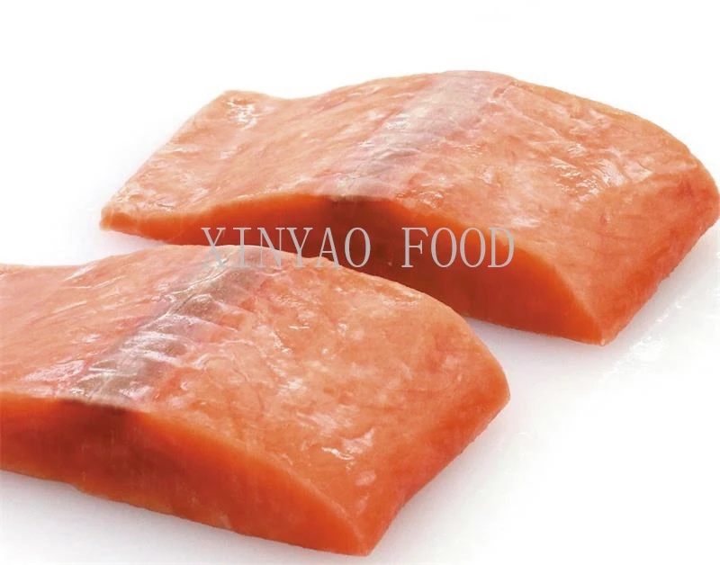 Frozen chum salmon portions