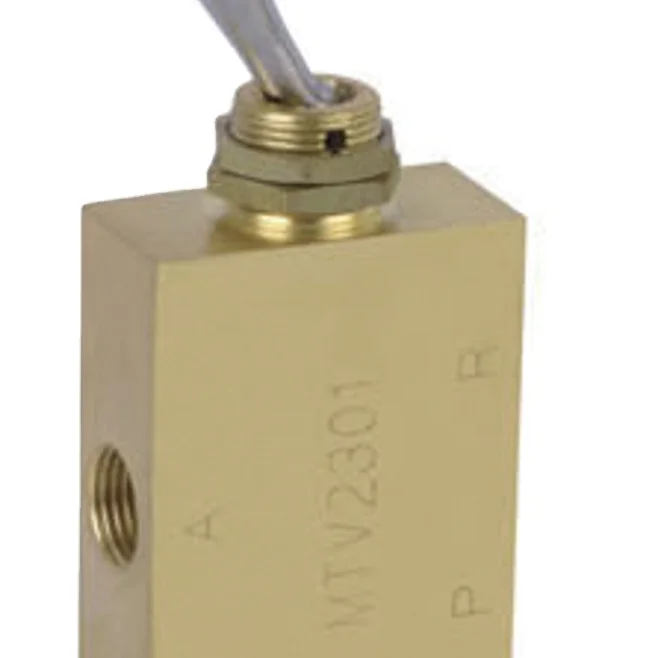 MTV Series Two-Position Five-Way Manual Valve Copper MaterialHand Controlled Solenoid Valve