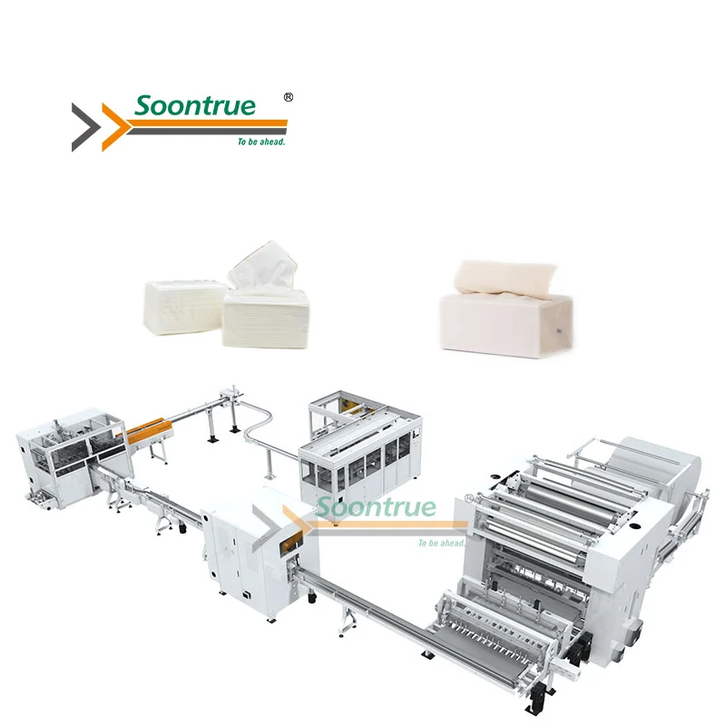 Automatic embossing cutting toilet paper manufacturing machinery price small napkin facial tissue paper rewinding making machine
