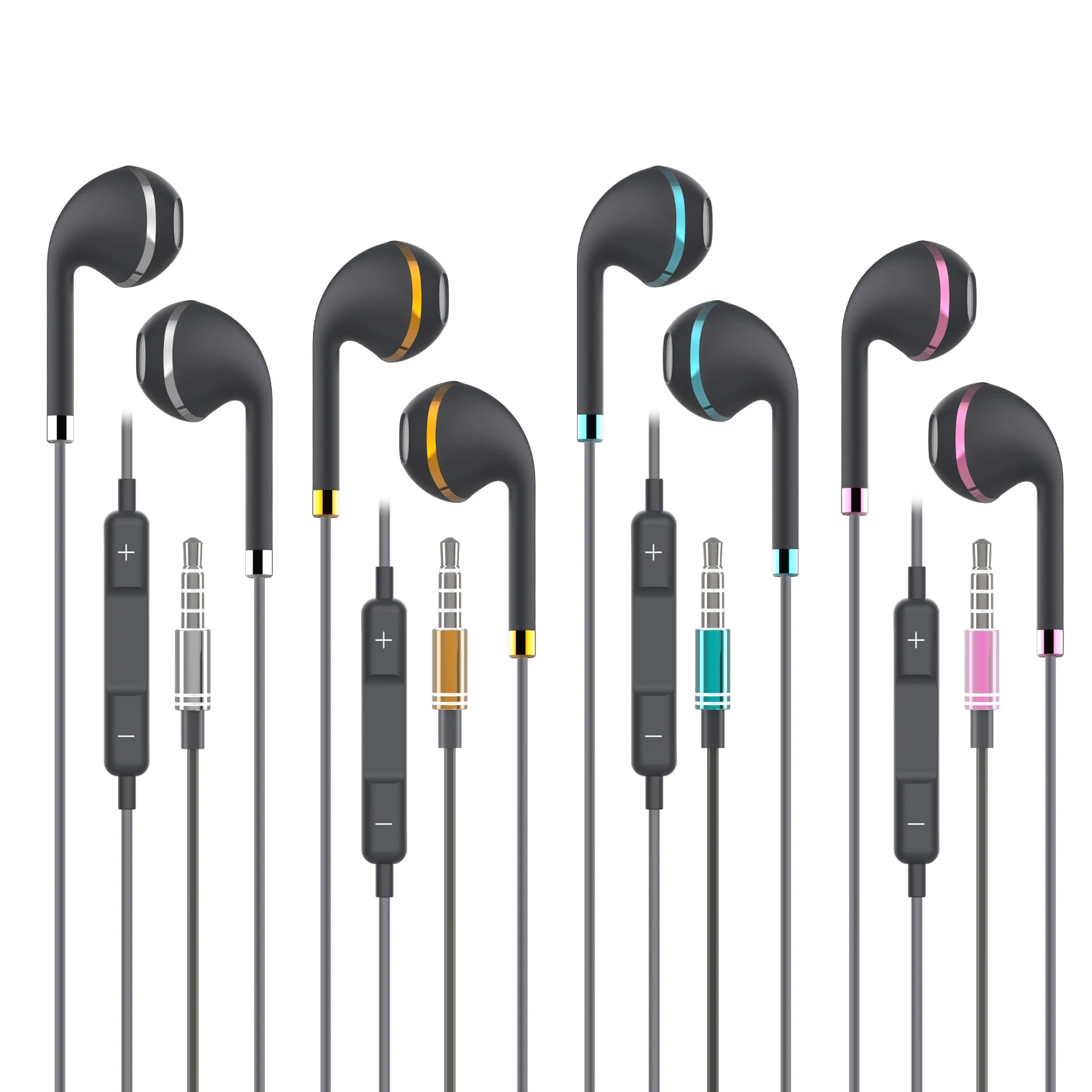 B63 Hot Sale Universal Mobile Handsfree Headphones Music 3.5mm Earphone Wired Earphone in Ear with Mic