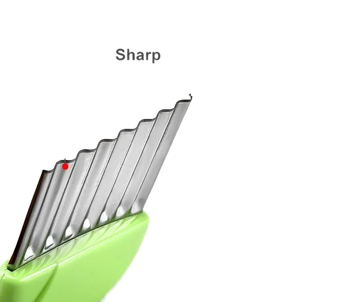 Kitchen Tools Stainless Steel Crinkle Potato Carrot Manual Wavy Potato Chipper French Fries Cutter