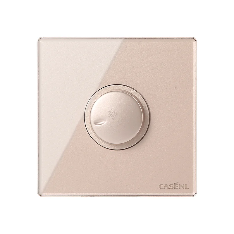 Latest fashion modern wall switch Acrylic material switch rotary fan speed switch control