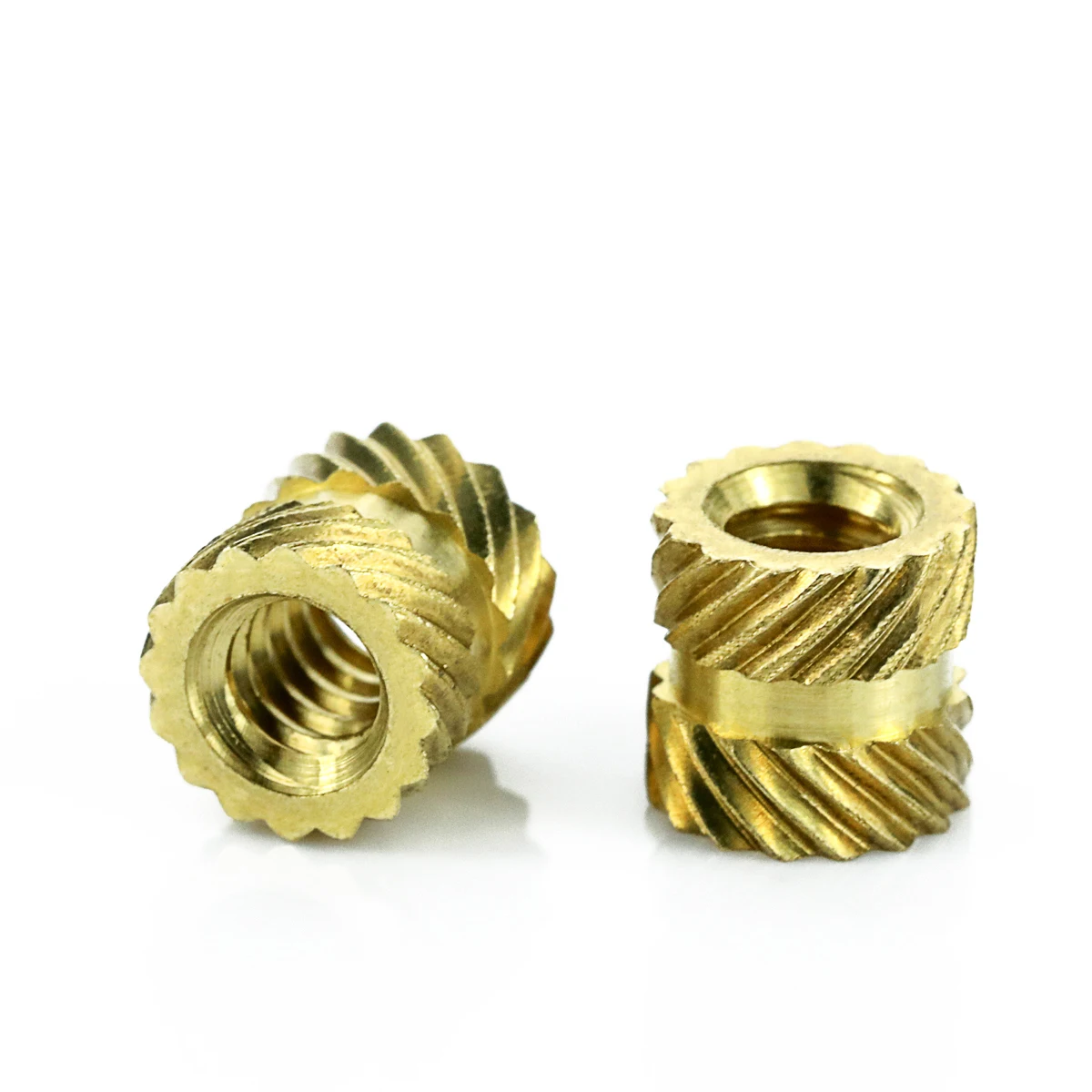 Threaded Insert Nuts 10-24 10-32 Brass Turning Part/brass Cnc Machining Micro Machining CNC Lathe Machining Parts 0.002~0.01mm