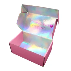 Custom Printed Pale Pink Clothing Mailer Box E-commerce T-shirt Corrugated Packaging Boxes