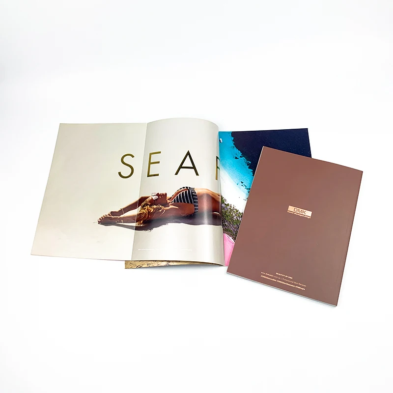 Custom Fashion  Glossy Magazines Booklet Printing  Customized Advertising Brochure Flyer Printing