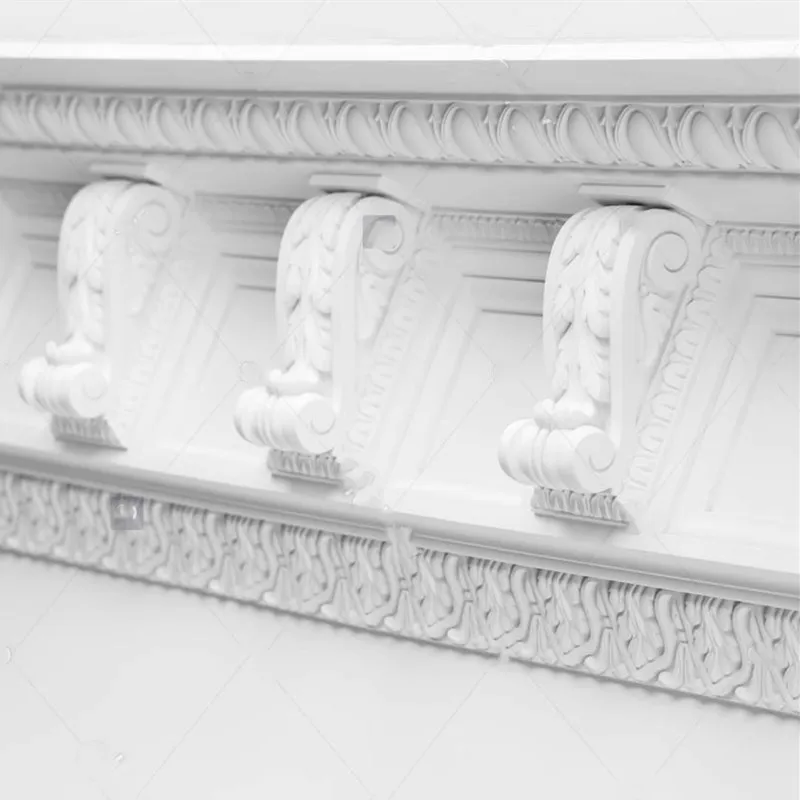 Home Ceiling Corner Decorative Easy Installation Plaster Of Paris Corbel