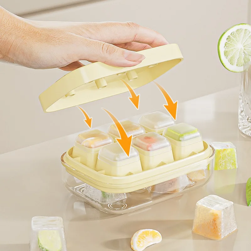Hot Selling Ice Ball Tray Plastic Maker Mold 15 Cavity Mini Circle Cube with Lid