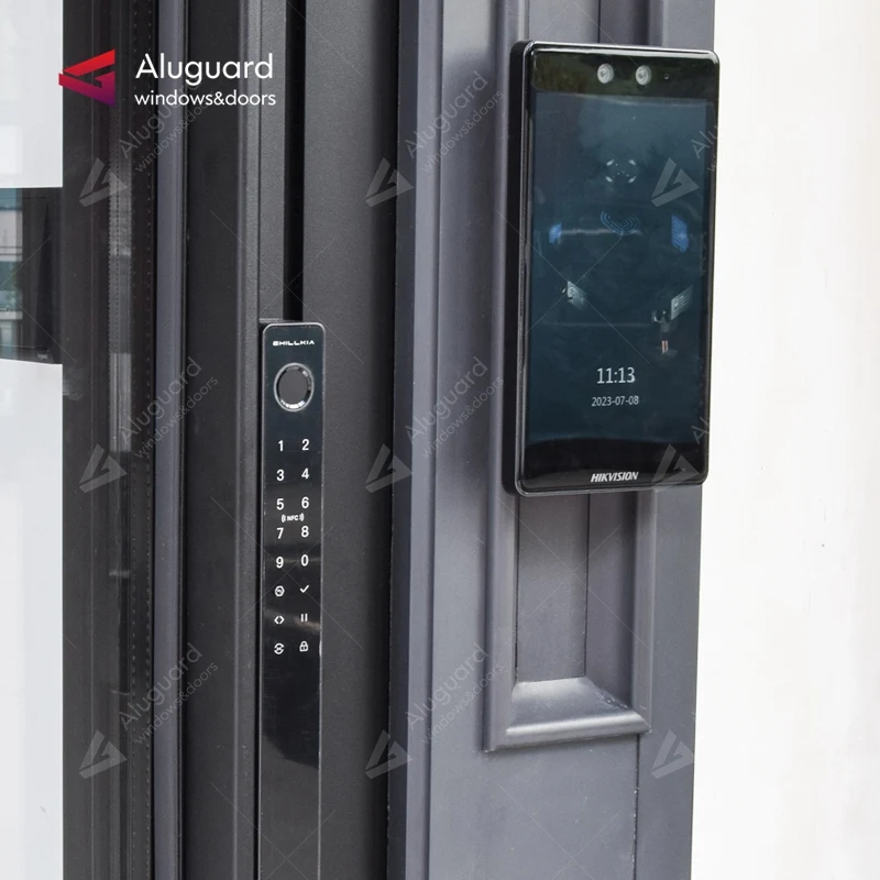 American Standard Sliding Door System App Control Aluminum patio Door Latest Design Hidden Sliding Door System