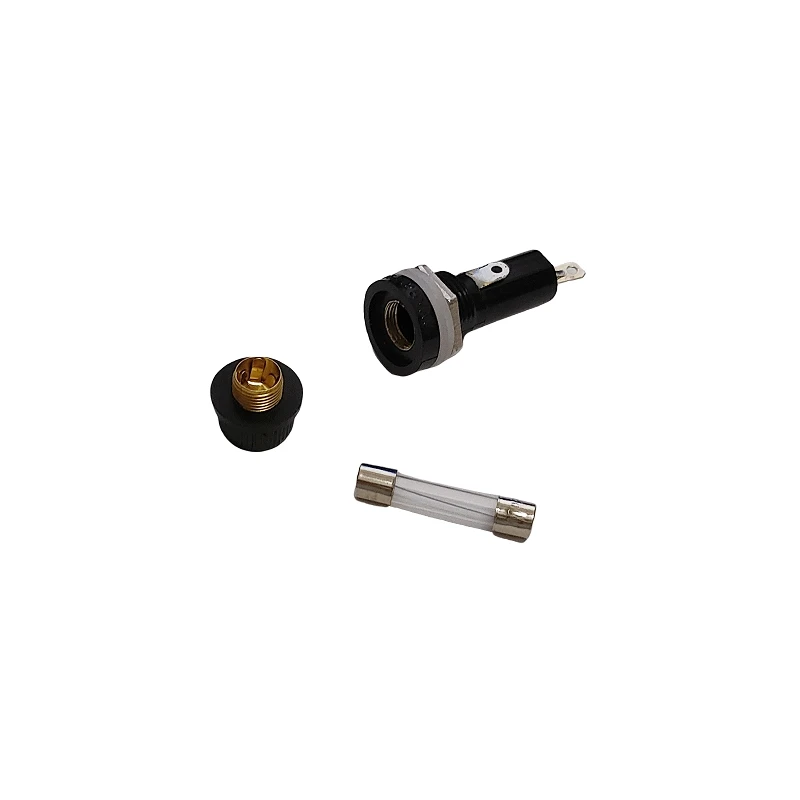 arcade game console parts FUSE glass tube fuse black Fuse holder 6 *30 high temperature resistant laminated wood safety wire