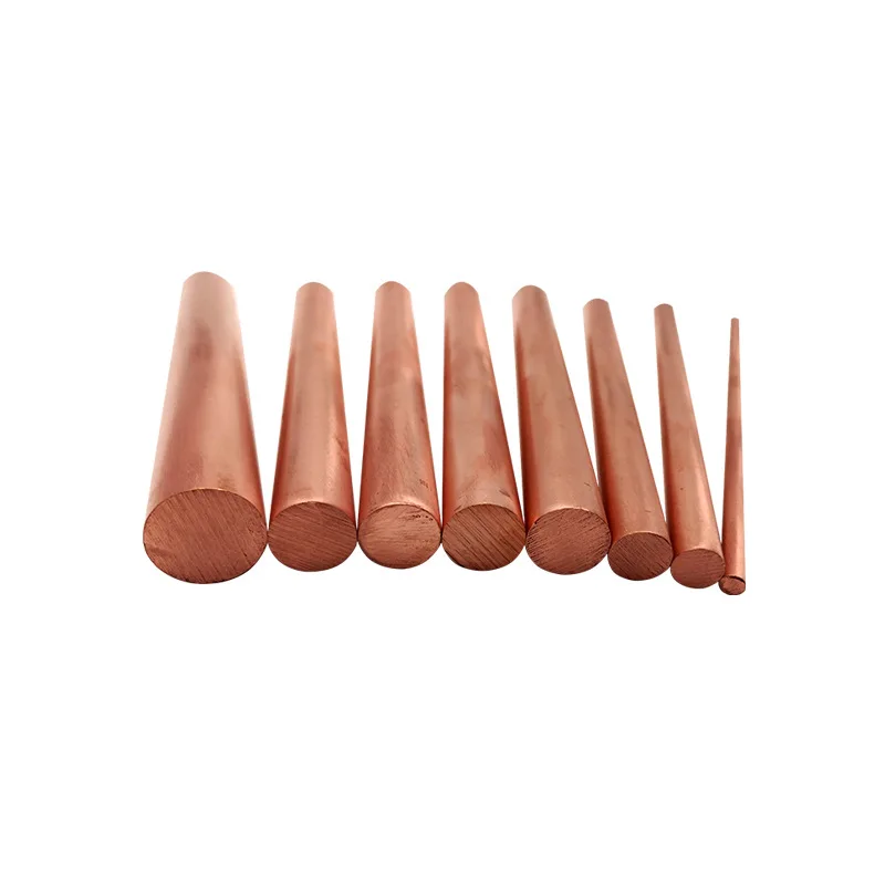 Chinese manufacturer Pure Red Round C1011 C1020 C1100 T2 ETP Copper Bar / Rod