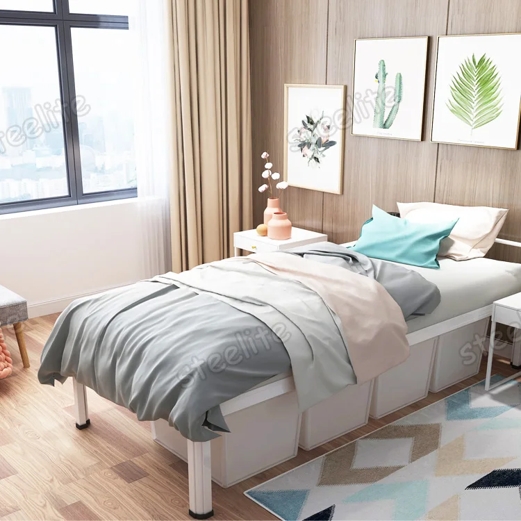 wholesale New design steel double decker single size Good quality heavy duty steel bunk bed