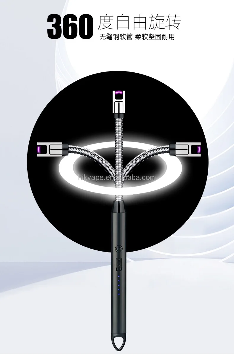 Multi-Function Arc Lighter Single Plasma Lighters Rechargeable USB Electric BBQ Lighter for Kitchen Candle