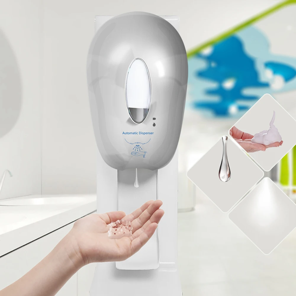 touch free customized induction sensor touchless smart stainless steel wall mount liquid automatic foam soap dispenser