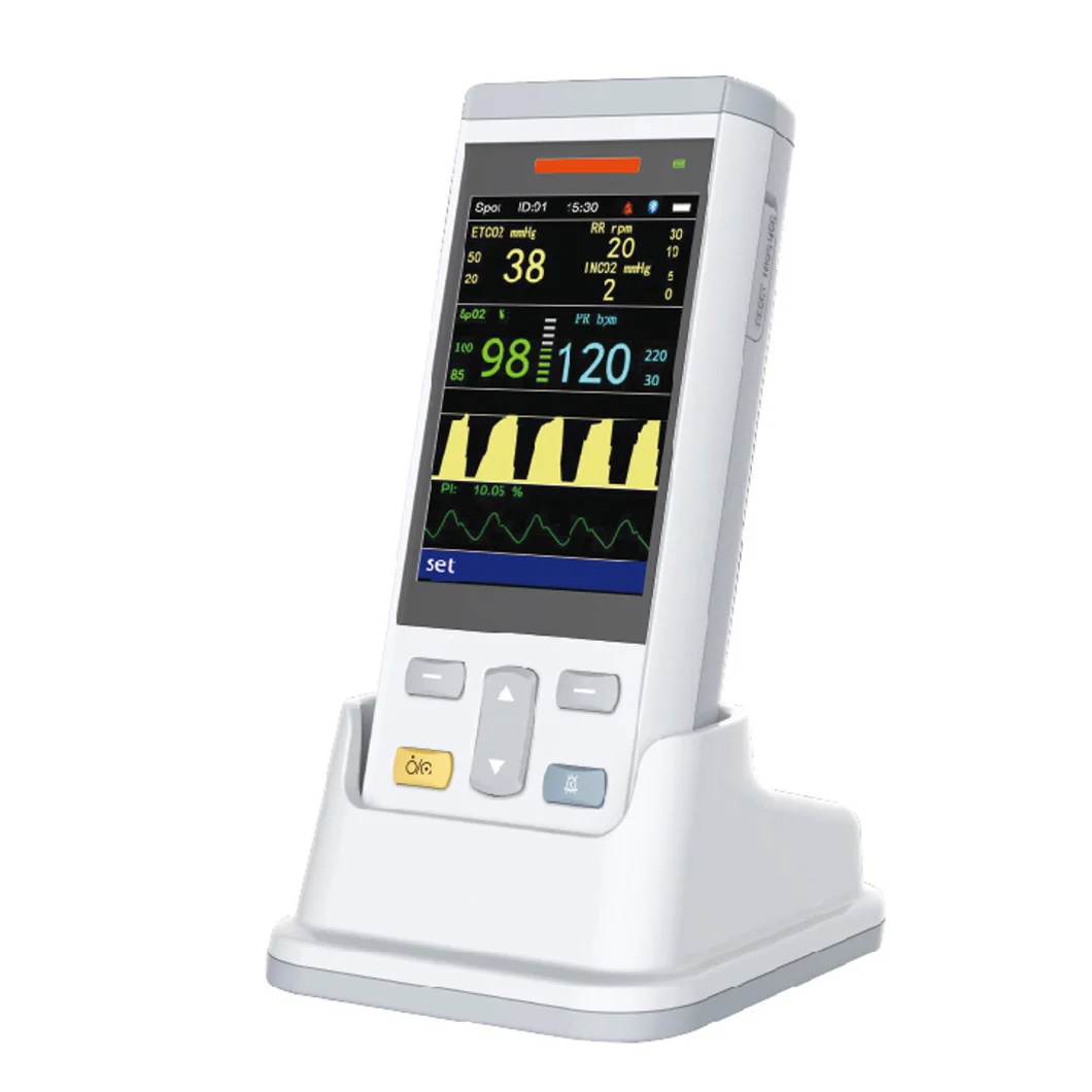Handheld portable multiparameter equipment Veterinary monitor ETCO2