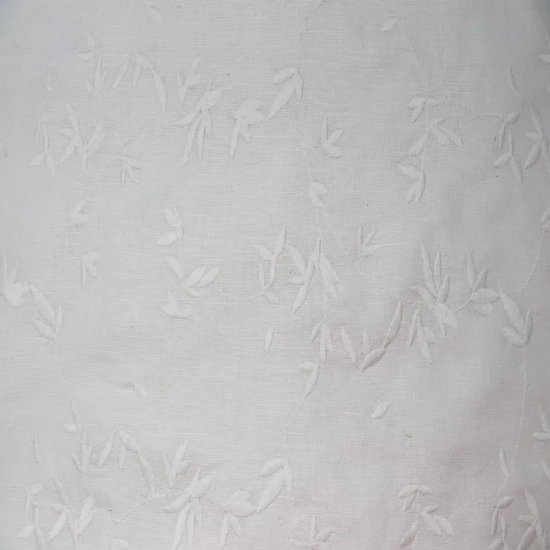 100% flax embroidery Linen cotton fabric