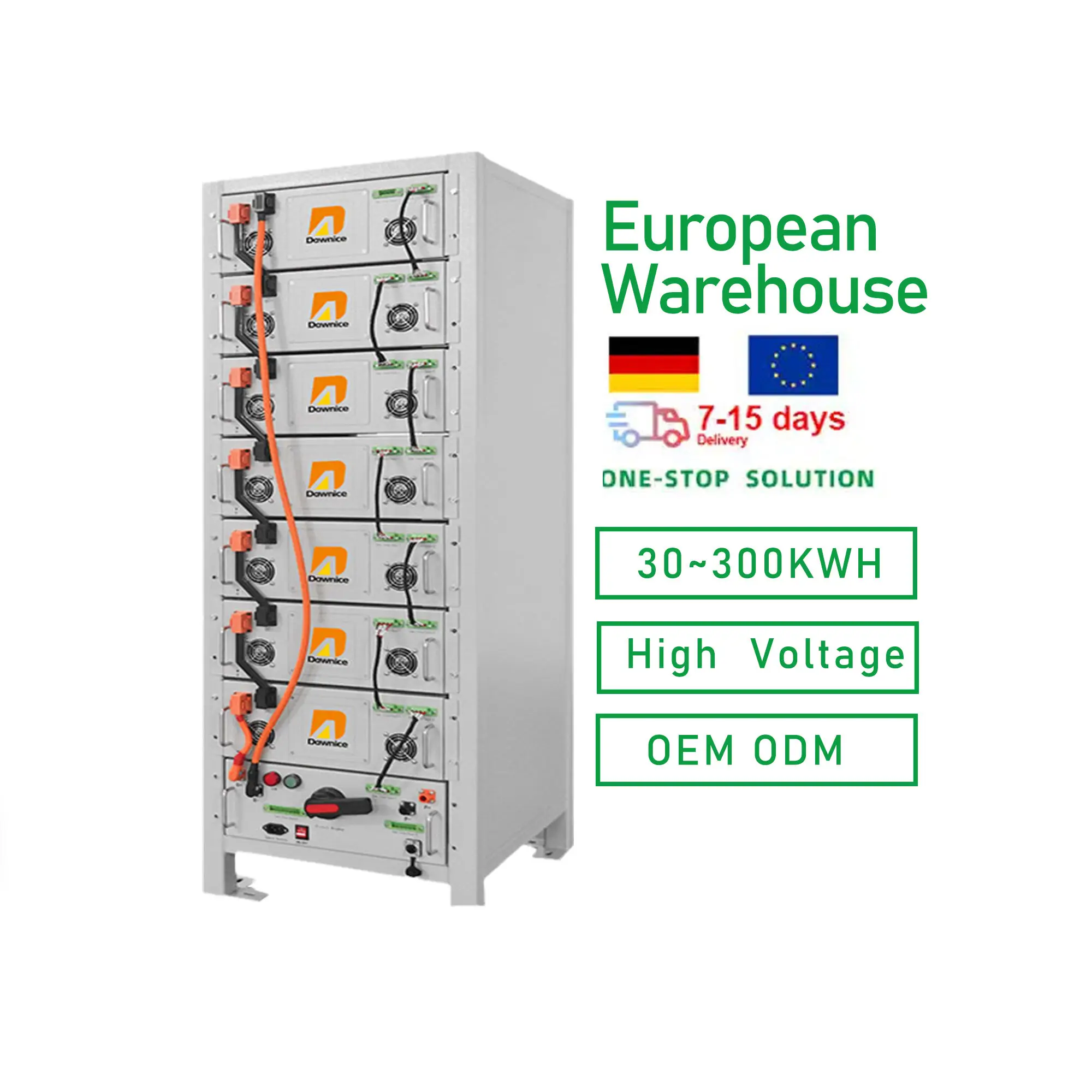 Dawnice 30kwh 35kwh 40kwh 45kwh 50kwh 55kwh lifepo4 Высоковольтная аккумуляторная батарея все в одном инверторная система