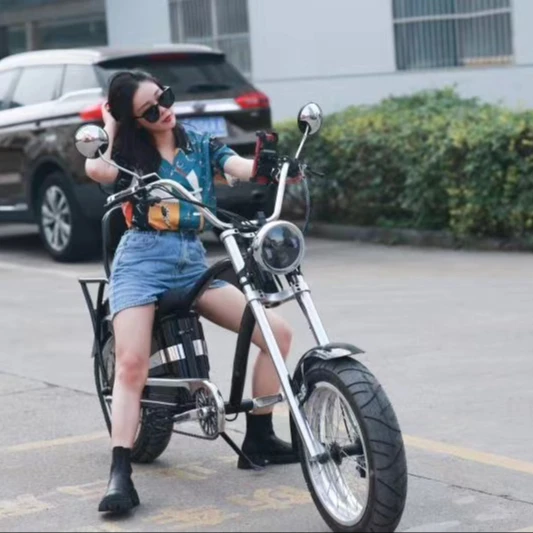 Электрический велосипед чоппер, большой диапазон от китайского производителя, большой аккумулятор 2021, 48 В, велосипед чоппер для продажи