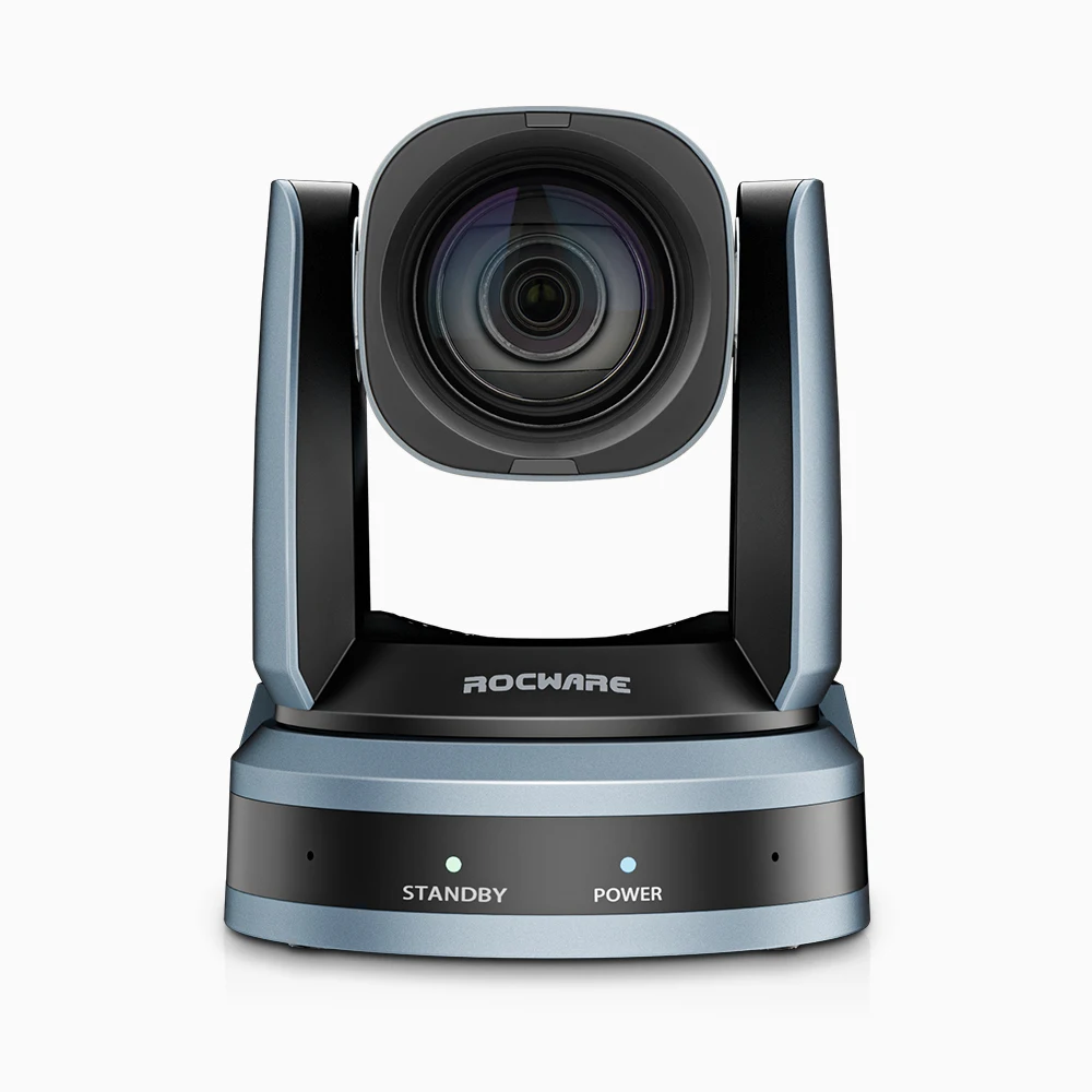 Rocware 1920x 1080p HD Video Conference PTZ Camera 12x optical zoom with HDM I , NDI 1080P conferencing PTZ camera supporting