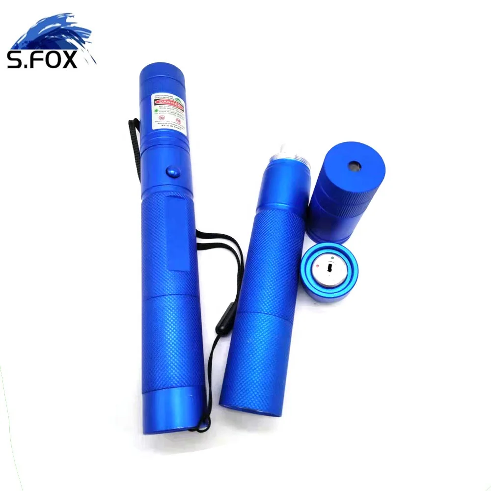 High Quality Bright Light Rechargeable Red Blue Green Laser Pointer 303