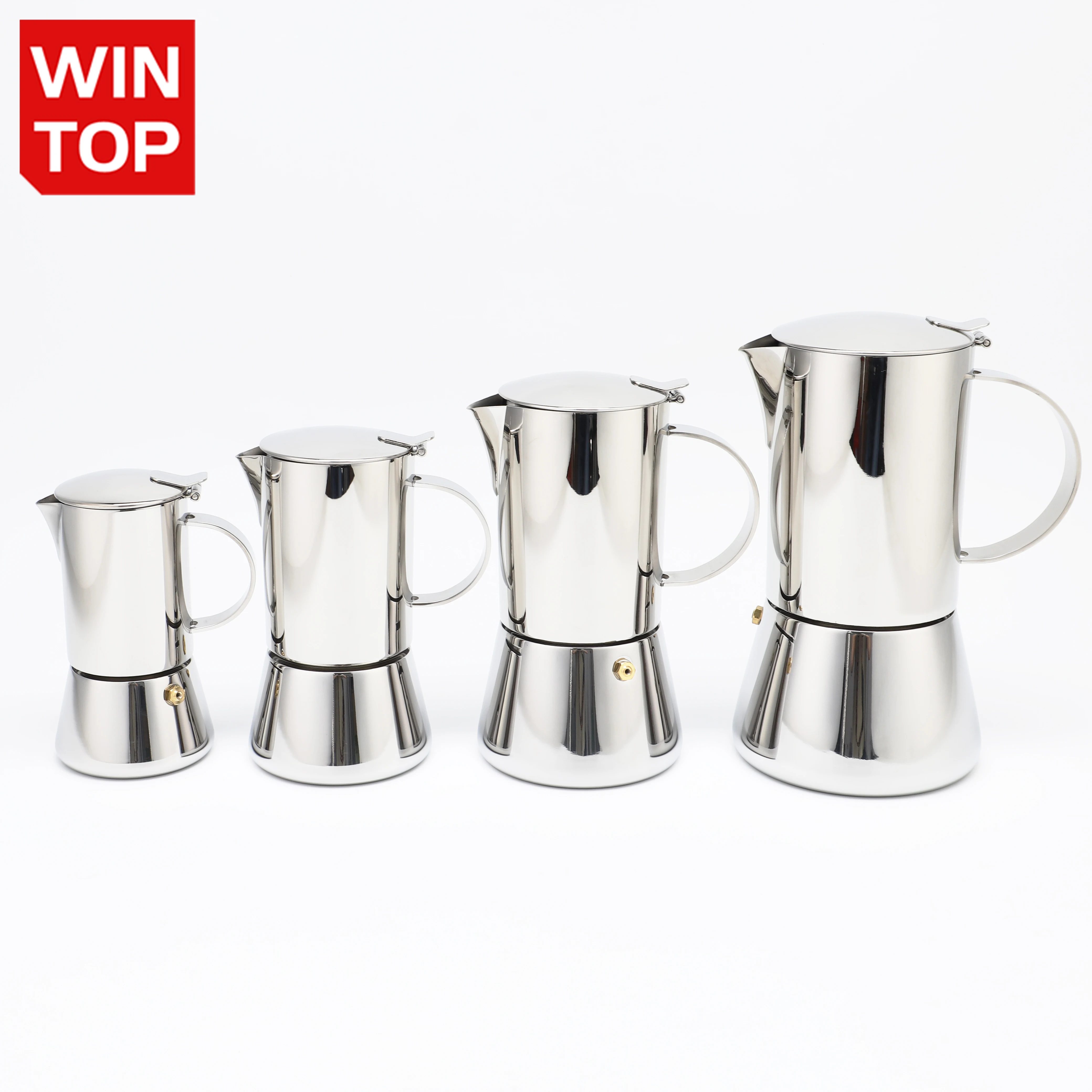 Высокое качество 304 Нержавеющая сталь Электрический Moka горшок 6 чашек Эспрессо кофеварка мокко Перколятор