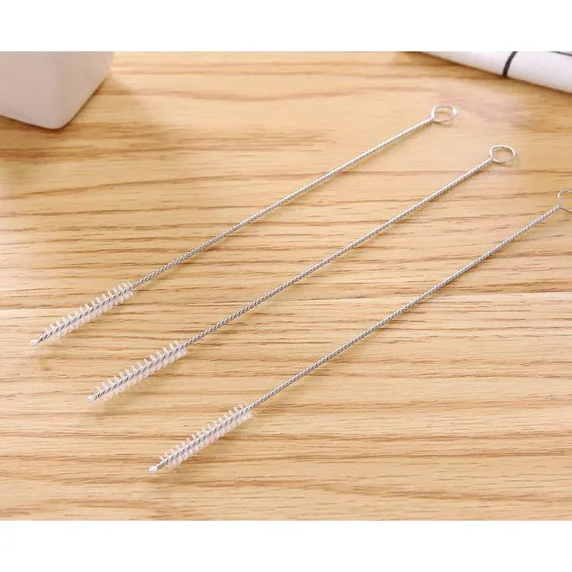 1PCS Reusable Metal Drinking Straw Cleaner Test Tube Bottle Cleaning Tool Stainless Steel Bottle And Straw Little Wash Brush