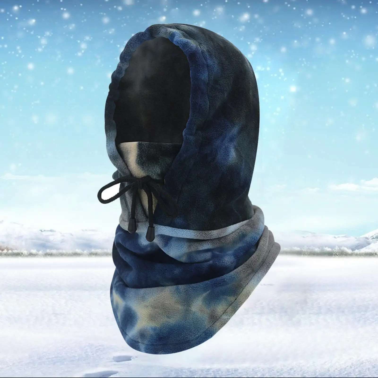 Motorbike Balaclava Bike Ski Outdoor Sport Mask tie dye Helmet Full Face Neck Cover with string