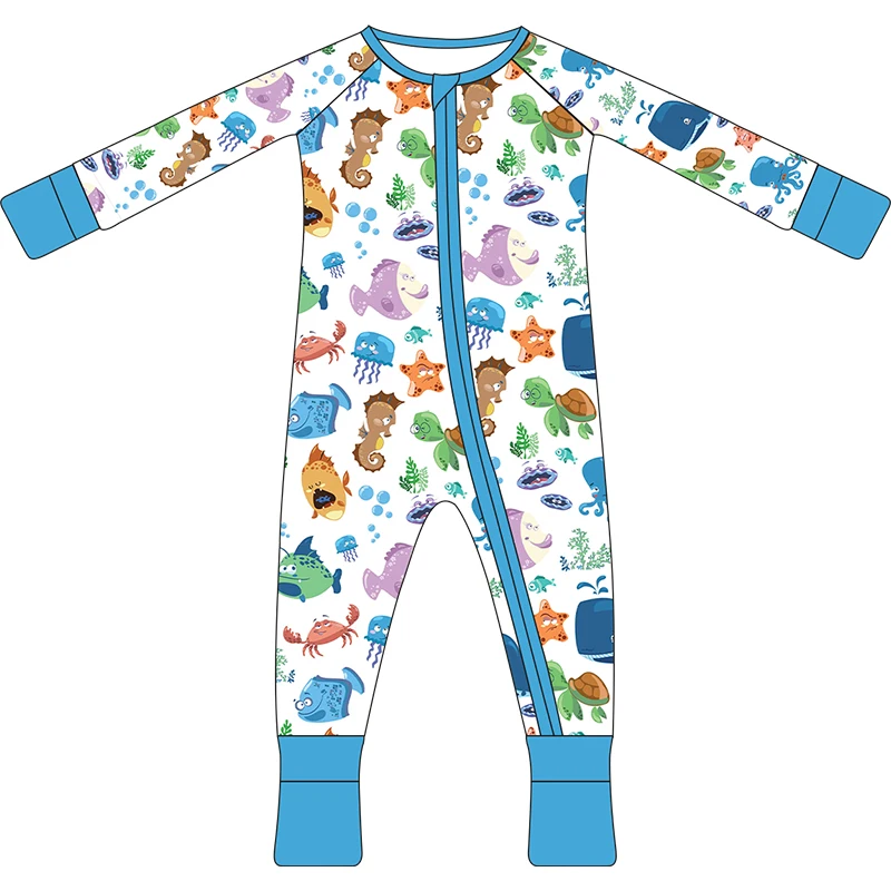 Zippered Viscose from Bamboo One-Piece Baby Clothes Footless Sleepers Rompers 0-36 Months