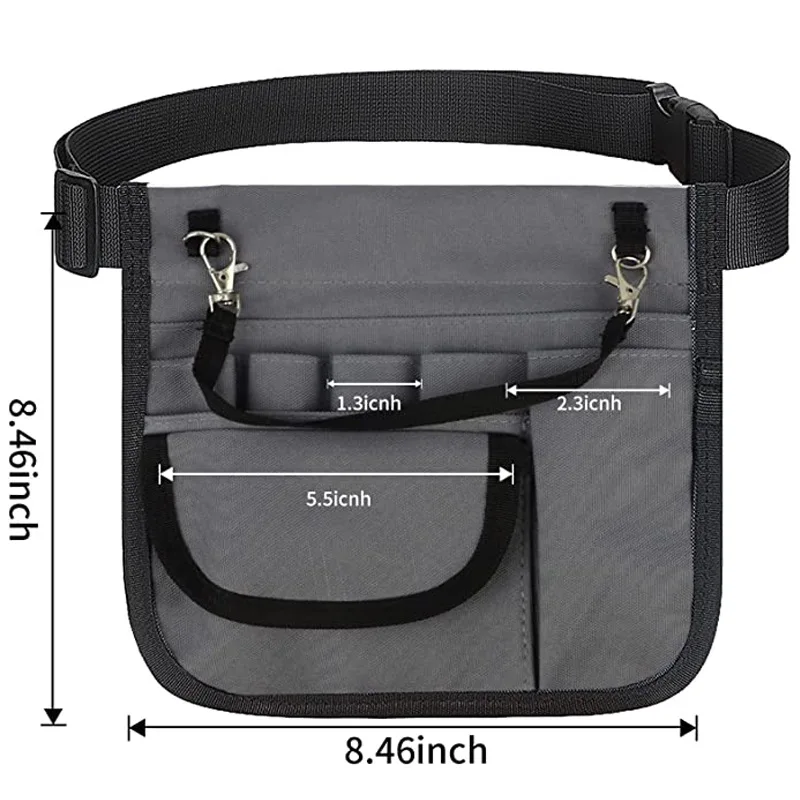 Custom Logo Medical Bag For Nurses Adjustable Waist Bag 600D Oxford Medical Supplies Storage Funny Pack Healthcare Tool Kit Bags