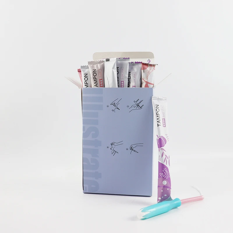 Manufacturer wholesale and customize free sample sterile medical tampon menstruel