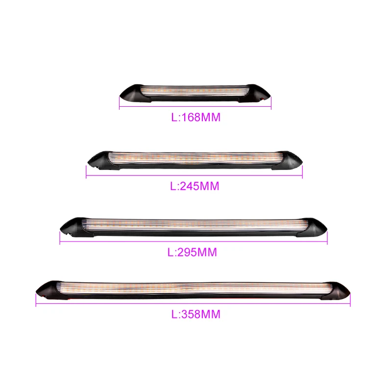 2PCS Car LED Daytime Running Lights Waterproof Car Headlights Flowing Turn Singal Yellow LED Driving Day Lights