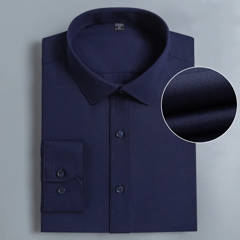 White shirt for men long-sleeved business professional overalls embroidery logo manufacturers directly for group purchase shirts