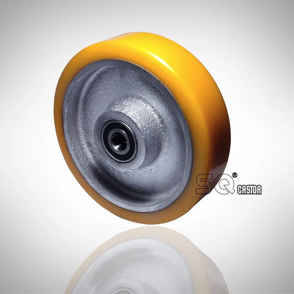 Pu Wheels for industrial Caster and WHEEL FOR HOISTING EQUIPMENT 200mm