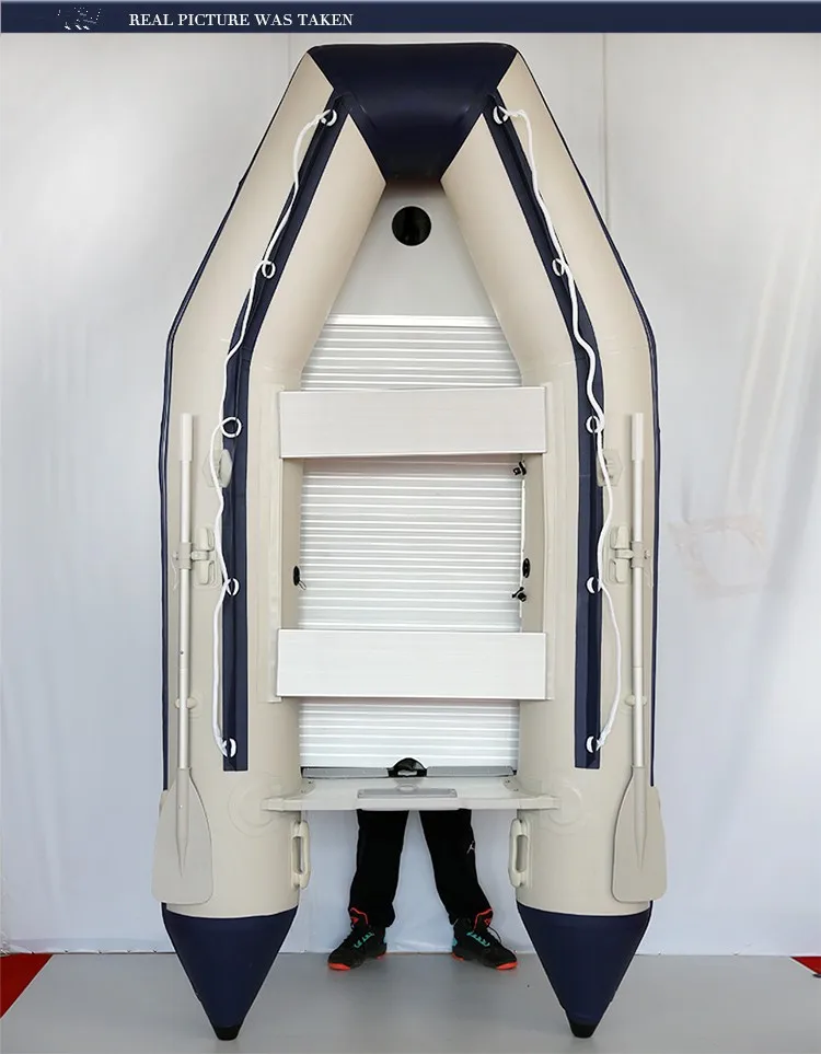 fishing boat rowing boat with aluminum floor PVC Inflatable Fishing Boat for Sale drop shipping