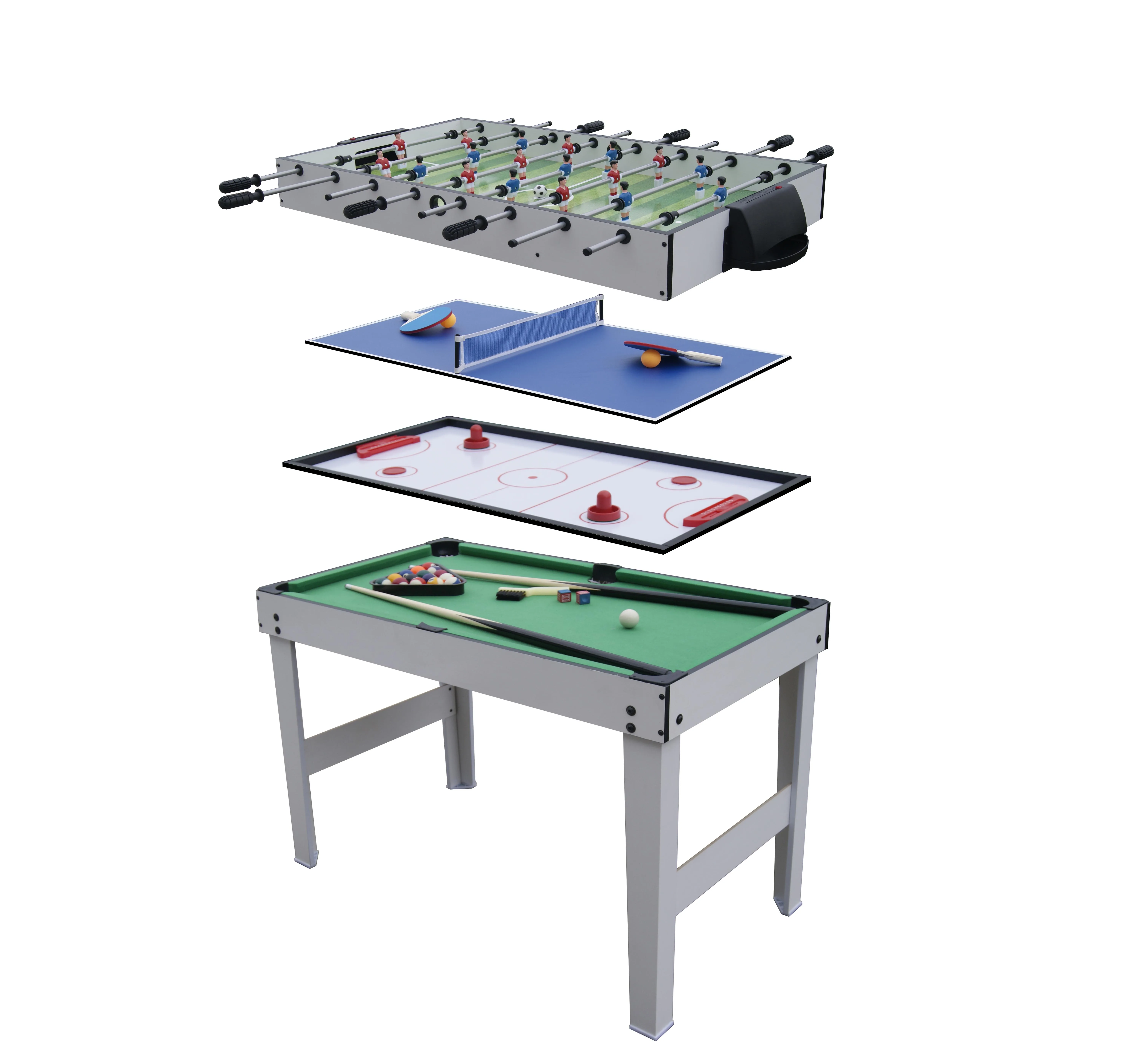 Best seller 4-in-1 Game Table w/Foosball, Pool, Ping Pong, Hockey