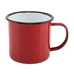 Adventure  enamel mug steel  - Morning Coffee Mug, Larger Than The Competition - 16oz (455ml) Tin Cup Campfire Mug