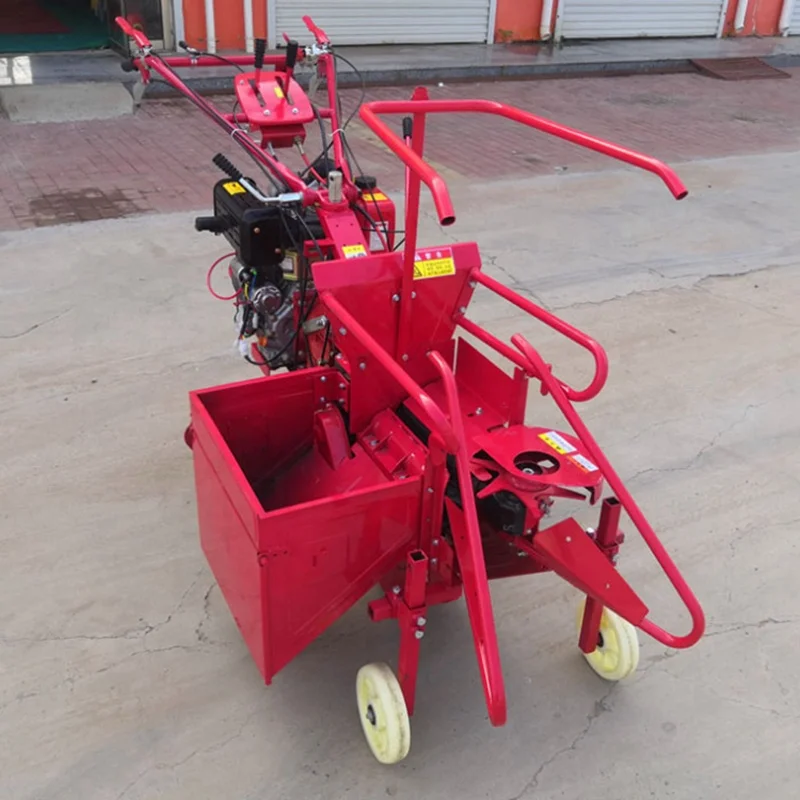 High Output Low Fuel Consumption Diesel Powered Mini Corn Combine Harvester Machine to Crop New Holland Wheat and Rice 1 Row